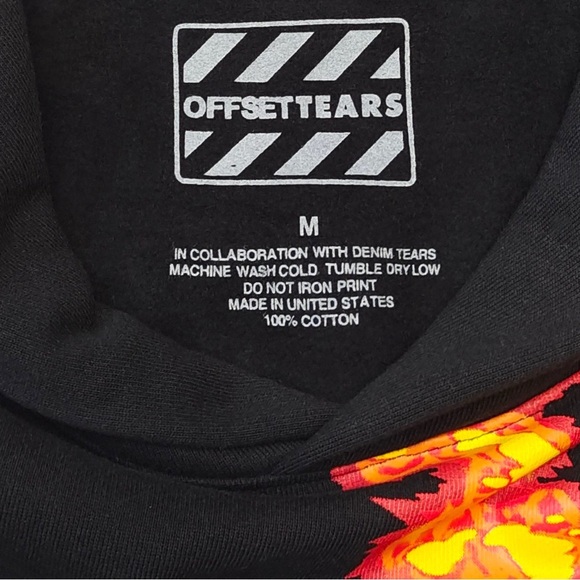 DENIM TEARS OFFSET COLLAB HOODIE - Picture 4 of 4